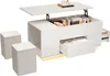 Sweiko 100x50x45cm Couchtisch 4-in-1 höhenverstellbarer Produktbild-Vorschau 9