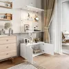 Vetrina in vetro bianca con illuminazione a LED, 3 ripiani Anteprima dell’immagine prodotto 9