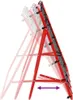 vidaXL Verstellbarer Fußball Kickback Rebounder 100x100 cm Produktbild-Vorschau 4