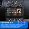 A car's infotainment system displaying a music interface, with promotional text below. Voir les images du produit