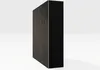 A 3D rendering of a black acoustic panel with a textured side and a patterned front. Podgląd zdjęcia produktu