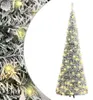 vidaXL Pop-Up vianočný stromček umelý sneh 200 LED 210 cm Náhľad obrázku produktu 8