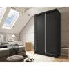 BEAUTYSOFA | Skříň MARIO 120 cm černá – moderní skříň bez Náhled obrázku produktu 1