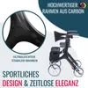 Bescomedical Leichtgewicht-Rollator Carbon - Graphitgrau - Produktbild-Vorschau 3
