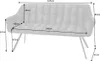 riess-ambiente Esszimmer Sitzbank PAPILLON 165cm anthrazit Produktbild-Vorschau 7