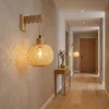 Applique Alpinaluz LUMA in legno e rattan, lampada da Anteprima dell’immagine prodotto 10