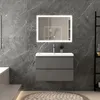 80 cm Badmöbel-Set Unterschrank mit Rechteckiges Produktbild-Vorschau 4