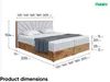 MEBLINI Boxspringbett mit Bettkasten - Gepolstert Produktbild-Vorschau 7