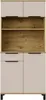 Credenza stretta da cucina NICELLA - cashmere / rovere Anteprima dell’immagine prodotto 1