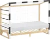 ML-Design Kinderbett Fußballtor 90x200 cm mit Matratze Produktbild-Vorschau 1