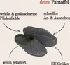 PANTOFFELMANN Wollfilz Pantoffel Filzpantoffeln Herren Produktbild-Vorschau 3