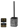 WENKO WC-set, toiletborstelhouder, terrazzo, zwart, voor Productafbeelding-voorbeeld 2