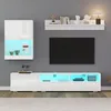 Set da parete TV Sweiko 175x39x34cm con vetrinetta (set Anteprima dell’immagine prodotto 3