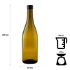 SuperButelki.pl – 30x Weinflasche mit Korke BURGUNDY 750 ml Produktbild-Vorschau 4