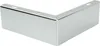 A chrome-plated metal corner leg for furniture. Voir les images du produit
