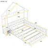 Hausbett aus Kiefernholz 140*200  cm – inkl. Nachttisch und Produktbild-Vorschau 7