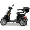 A black electric scooter is shown from the side against a white background. Produktbild-Vorschau