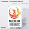 Firmenschild (600 x 400 mm) PLEXIGLAS® 5 mm / weiss Produktbild-Vorschau 1