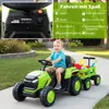 Detský elektrický traktor s odnímateľným prívesom a Náhľad obrázku produktu 4