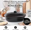 Römertopf Brottopf oval MEDI 2,3 Liter - Brotkasten Schwarz Produktbild-Vorschau 2