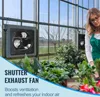 A woman is tending to plants in a greenhouse, with an exhaust fan mounted on the wall. Náhľad obrázku produktu