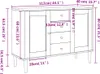 vidaXL Sideboard SENJA Rattan-Optik Braun 112x40x80 cm Produktbild-Vorschau 8