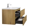 A bathroom vanity set with a sink and cabinet. Anteprima dell’immagine prodotto