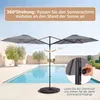 COSTWAY Parasol, diameter 270 cm, hangparasol, 360° Productafbeelding-voorbeeld 6