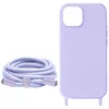 Avizar, Hülle iPhone 15 Soft-Touch mit Trageband, Violett Produktbild-Vorschau 2