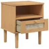 vidaXL Nachttisch SENJA Rattan-Look Braun 40x35x48cm Produktbild-Vorschau 5