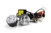 A set of two LED daytime running lights with a control unit and wiring, presented on a white background. Anteprima dell’immagine prodotto
