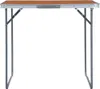 vidaXL Table de camping pliante avec cadre métallique 80 x Voir les images du produit 1