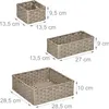 relaxdays Geflochtener Aufbewahrungskorb 4er Set Produktbild-Vorschau 6