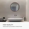 Elegance by Casa Chic - Kovové nástenné zrkadlo - Okrúhle s Náhľad obrázku produktu 4