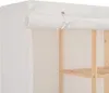 vidaXL Šatníková skriňa biela 173 x 40 x 170 cm Látka Náhľad obrázku produktu 4