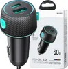 Chargeur de voiture 60W Usb-C Usb-A Joyroom Jr-Ccn01 - Noir Voir les images du produit 1