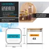 A collage of product images and marketing information for glass food storage containers. Náhled obrázku produktu