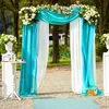 Mousseline de soie rideau de mariage arc draperie tissu, Voir les images du produit 2