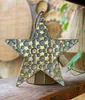 Weihnachtsstern Metall gold Vintage-Stil Stern Punkte Produktbild-Vorschau 1