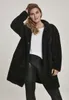 Urban Classics Ladies - Płaszcz OVERSIZED SHERPA czarny - Podgląd zdjęcia produktu 1