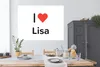 MuchoWow® Poster Ich liebe - Lisa - Mädchen 160x120 cm - Produktbild-Vorschau 3