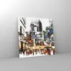 Bilder auf glas - Stadt Straße Haus - 70x70cm - Glasbilder Produktbild-Vorschau 4