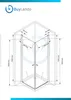 BuyLando Sofia 80x80x195 cm Eck Duschkabine Klarglas Produktbild-Vorschau 4