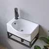 AQUABATOS Hängewaschbecken Keramik Waschtisch Produktbild-Vorschau 6