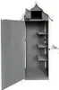 An open wooden garden storage cabinet with shelves. Anteprima dell’immagine prodotto