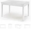 Esstisch Ausziehbar - 120-160 cm Lange - Weiß - Rechteckig Produktbild-Vorschau 1