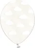 Luftballons Wolken 30cm transparent weiß 6er Set Produktbild-Vorschau 4