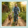 Smycz rowerowa dla psa Relaxdays, uchwyt do roweru, smycz z Podgląd zdjęcia produktu 2