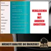 A product comparison chart with marketing text and a logo at the bottom. Produktbild-Vorschau