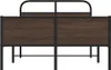 vidaXL Cadre de lit sans matelas 140x200 cm brun imitation Voir les images du produit 5